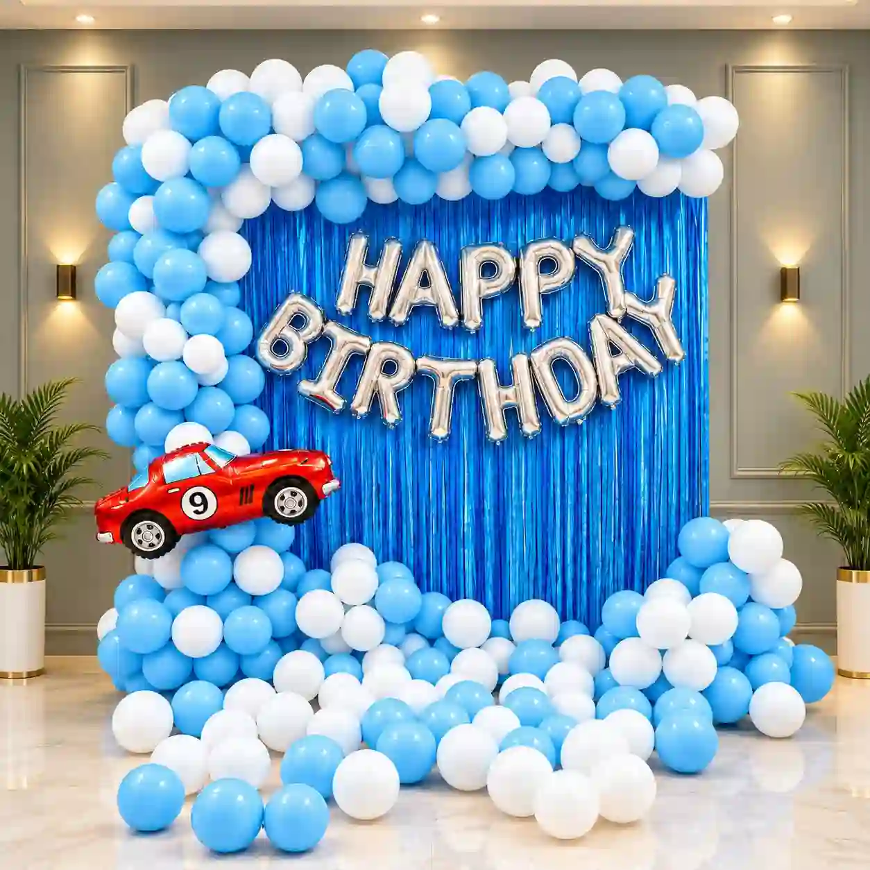 Car wall Shine Birthday Decor